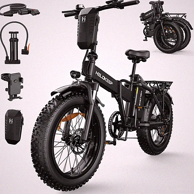 20" Folding Electric Bike Fat Tire 750W Motor City bike 48V 25Ah for Adults New