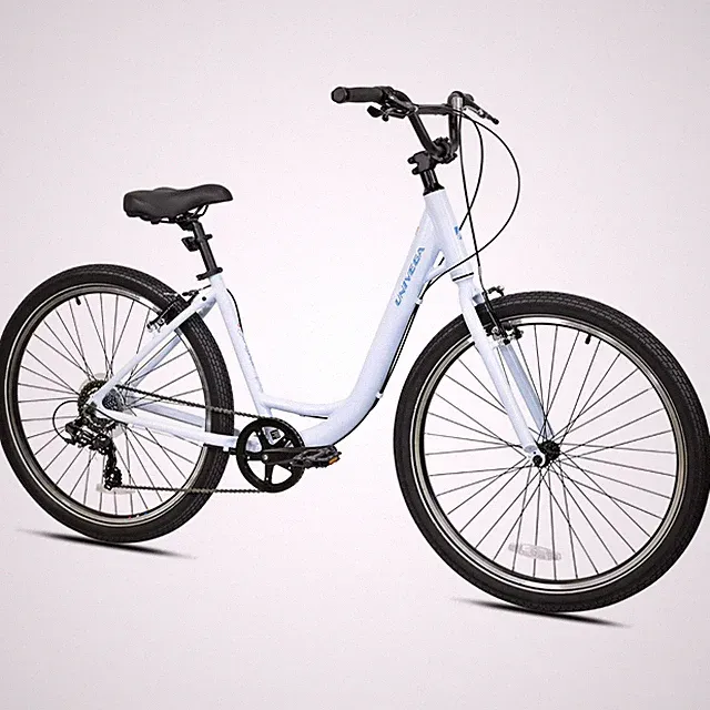27.5" Univega Carisma Everyday Bike, 8-Speed, Medium Step-Thru Frame, Light Blue