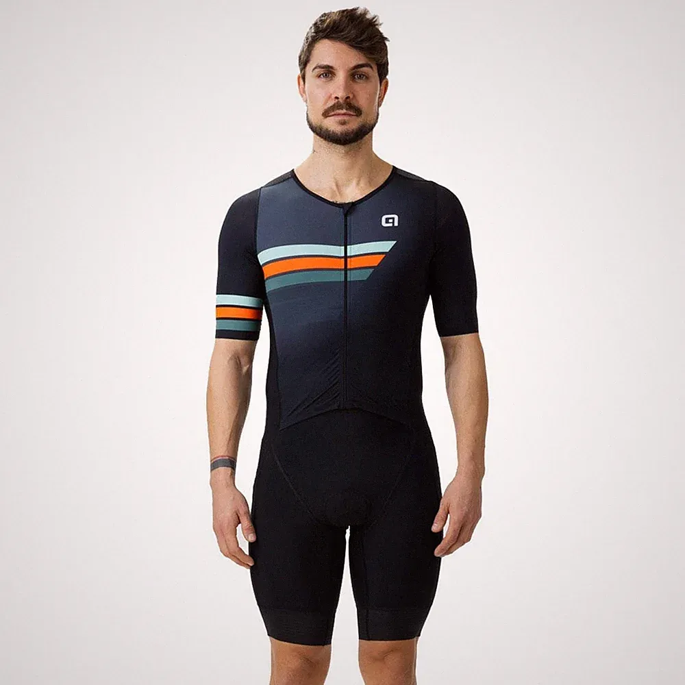 ALE TRIGGER TRIATHLON SKINSUIT - NEW TRI PAD AERO RACING MEN SWIM BIKE RUN