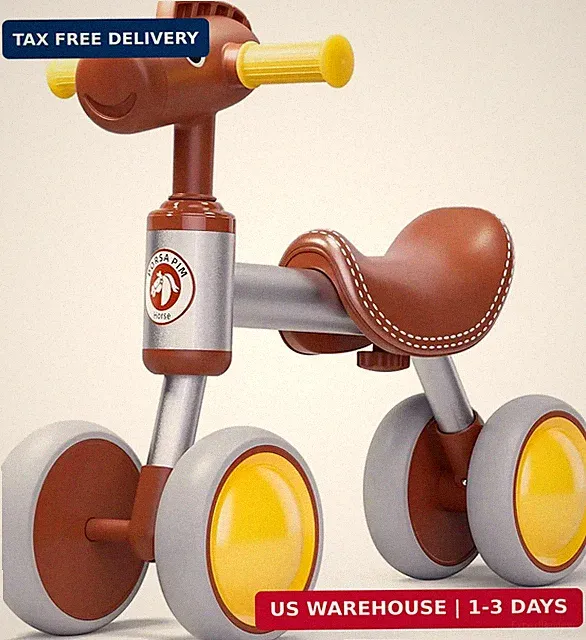 Baby Balance Bike for 1-2 Year Old Boy Girl, Balance Bike for 12-24 Months