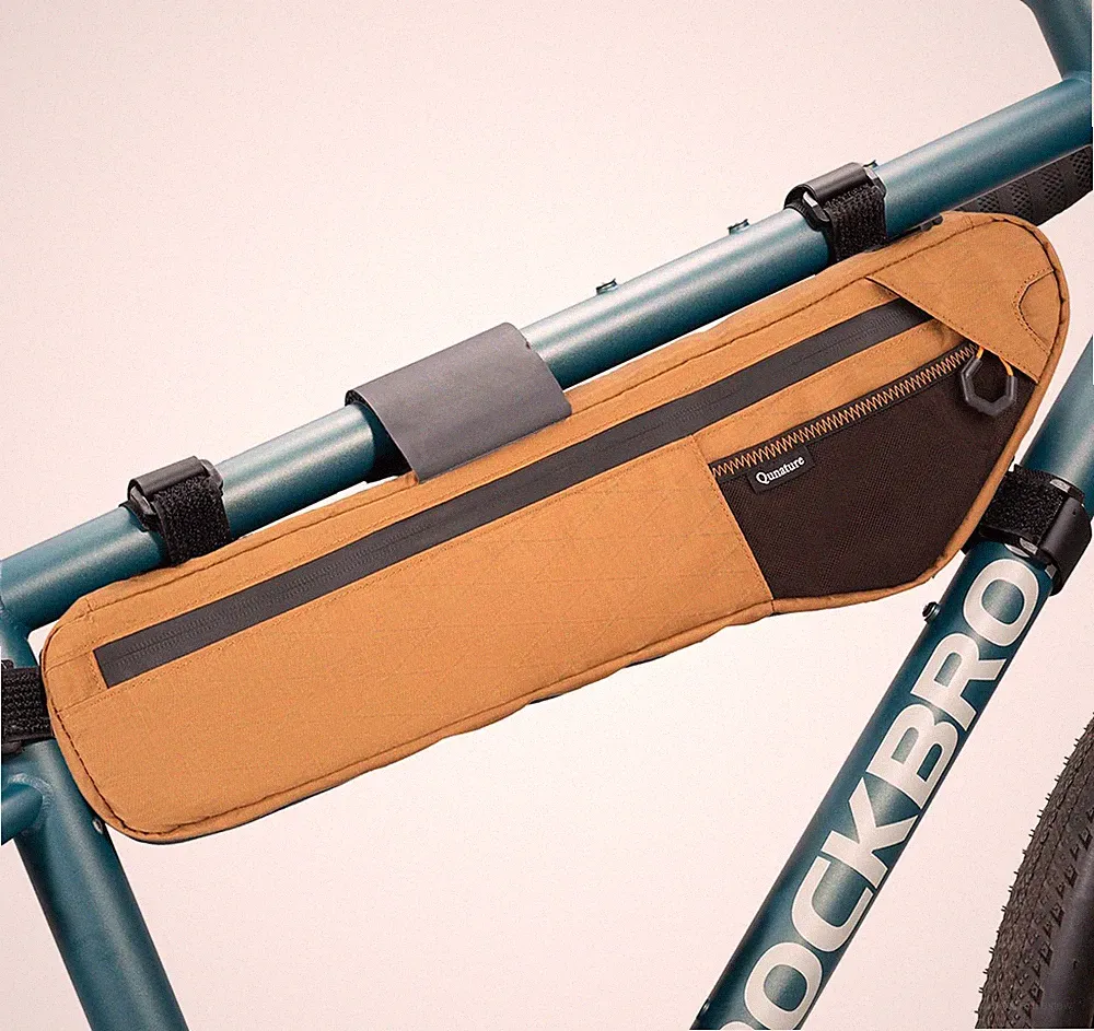 Bike Frame Bag Bike Triangle Bag Anti-Slip 5-Point Straps Mount Bicycle Under...