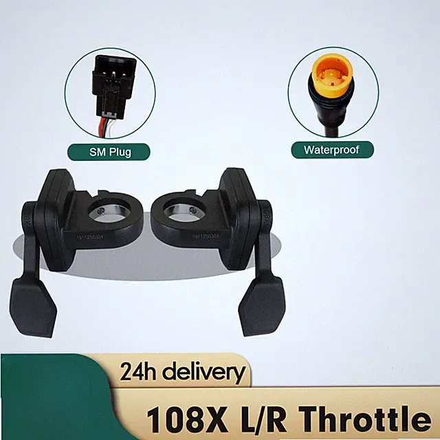 E-bike Thumb Throttle Right/Left Hand 24V-96V Waterproof Plug Conversion Kit