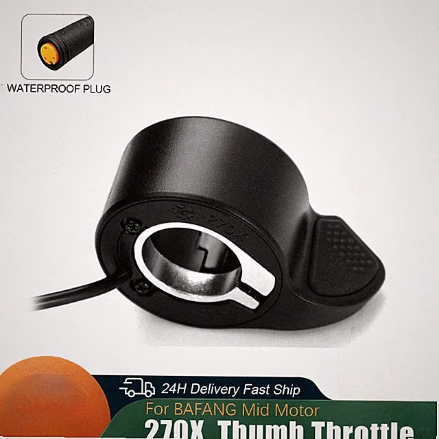 E-bike Thumb Throttle Trigger Throttle Plastic Finger Throttle for Mid Motor