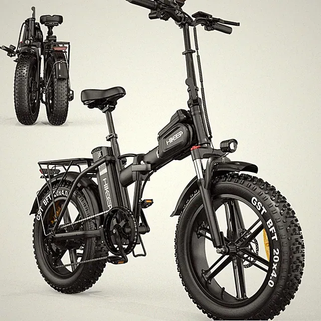 Hikeep 750W Motor E-Folding Bike 20" City bike 48V 25Ah Adults Fat Tire Bicycle