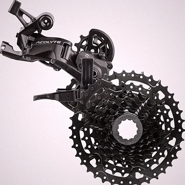 microSHIFT Acolyte 8-Speed Bike Components Bundle Cassette, Short Cage