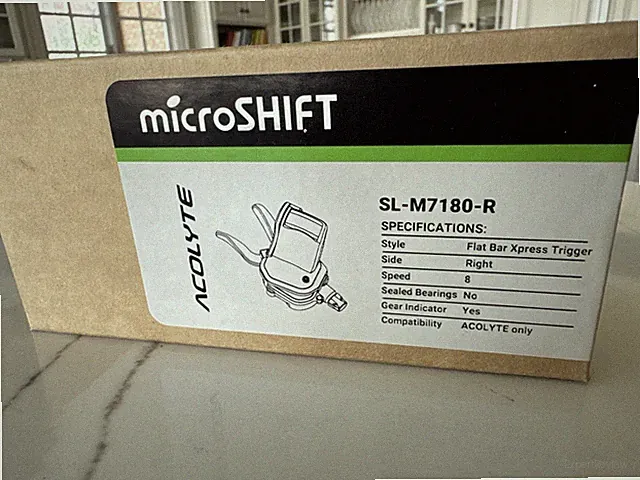 microSHIFT Acolyte Xpress Right Trigger Shifter - 1x8 Speed, Black
