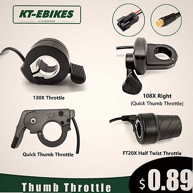 Right or Left Thumb Finger Gas Trigger Throttle for E-bike Motorcycle Scooter