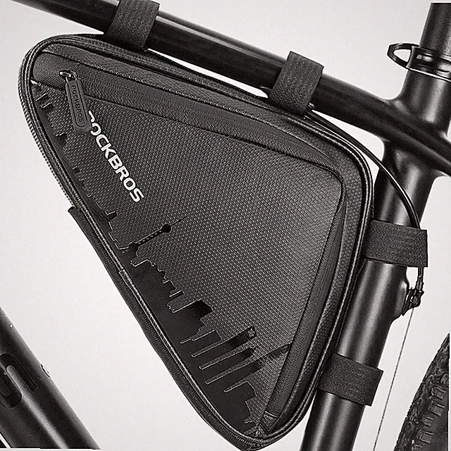 ROCKBROS Bike Triangle Frame Bag, Bike Triangle Bag, with Two Side Pockets, 1...