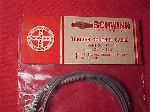 Schwinn 3 Speed Trigger Control Cable 24" Girls Bicycle Sturmey Archer NOS