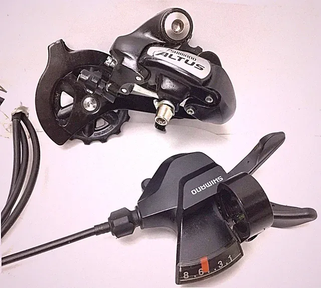 Shimano Altus RD-M310 Rear Derailleur with SL-M315 8-Speed Shifter and Cable