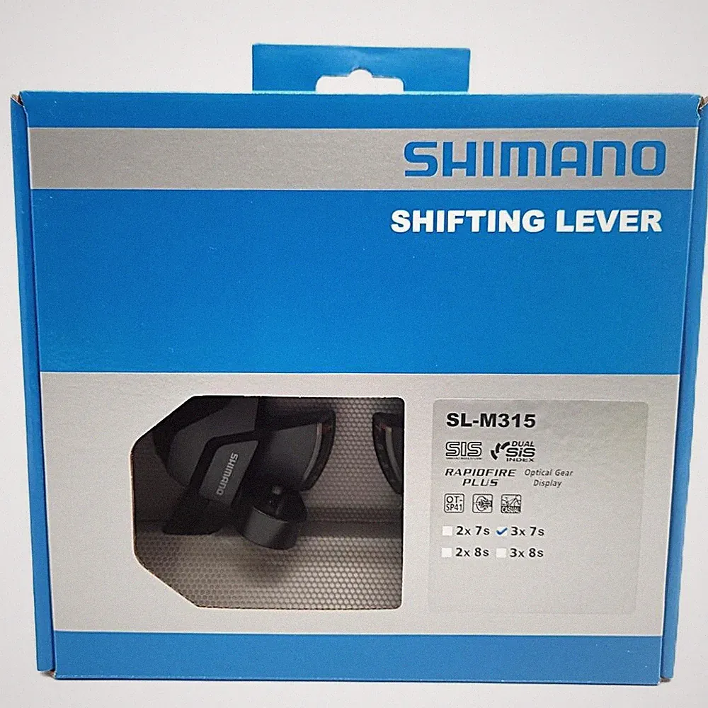 Shimano Altus SL-M315 3x7-Speed Front/Rear Black Bicycle Trigger Shifter Set