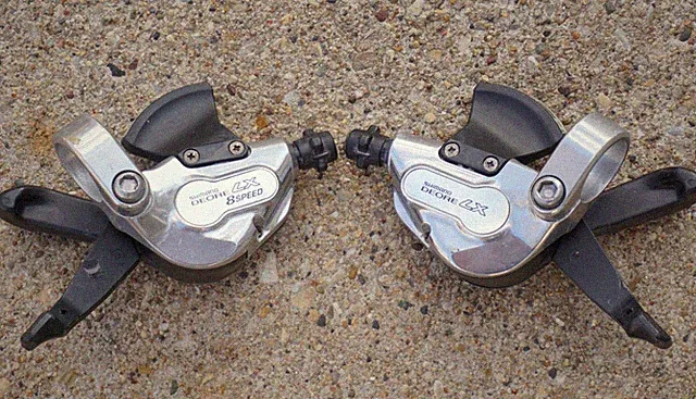 Shimano Deore LX Shifters SL-M569 8 Speed Index Vintage Trigger Mountain Bike
