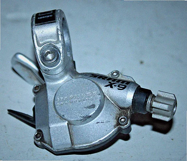 SRAM X-9 Right Hand RH Trigger Shifter Gray 9 Speed 9S MTB 22.2mm Impulse Tech ~