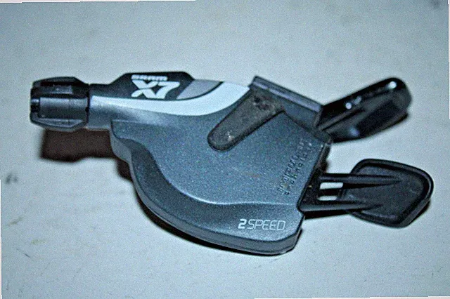 SRAM X7 Left MTB Bike Trigger Shifter Gray 2 Speed Impulse Tech Gravel Dirt Road