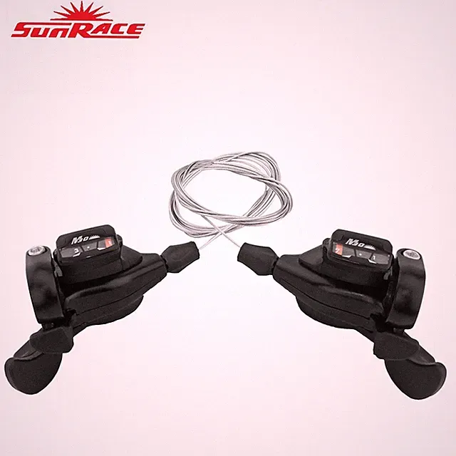 SunRace DLM-33 3x7 Speed Trigger Shifter Set – Black MTB Hybrid Bike Gear Levers