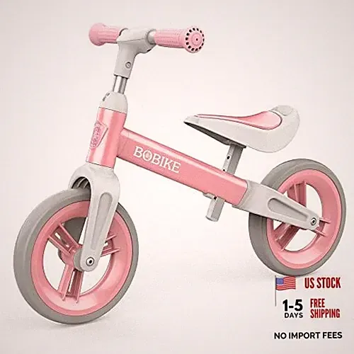 Toddler Balance Bike Toys for 1 to 4 Year Old Girls Boys Adjustable Seat Pink
