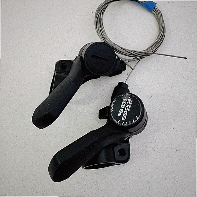 Vintage Shimano 200GS SL-M200 Trigger Shifters Set 6 Speed Black MTB Bike A43